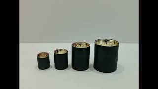 Cylinders black body rosegold cob led