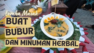 LOMBA MASAK DAN BUAT MINUMAN HERBAL