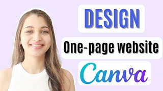 How to Design One Page website on Canva?