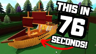 Build THIS Boat in 76 Seconds | All My Fellas🔥🔥