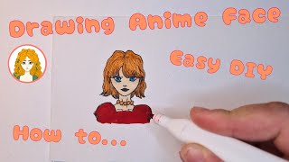 How To Draw Anime / Easy & Simple Papercrafts DIY #anime #drawing #papercraft #diy