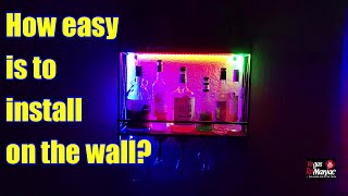 Best RGB LED Wine Racks Wall Mounted as seen on Amazon