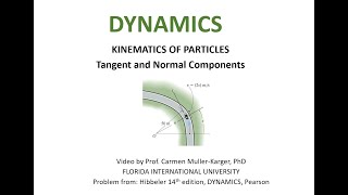 DYNAMICS, Example 12.7.1 Normal and Tangent components