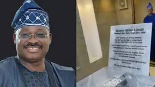 See Late Oyo Governor Ajimobi’s Massive Interior Decor Grave With Air Conditioner, Chair