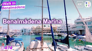 Benalmádena Marina, Andalusia, Spain | 4K Walking Tour | Benalmádena 2024