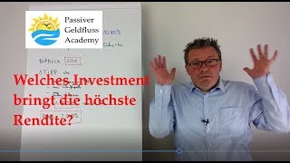 Welches Investment bringt die höchste Rendite? von Passiver Geldfluss