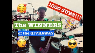 The Winners of the Giveaway (1000 Subscribers 🥳😎🥰🎉 🤘🤗💪❤️🙏!!)