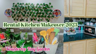 Rental Kitchen Makeover| kitchen Decor and Organized with me | DIY kitchen organisation Ideas