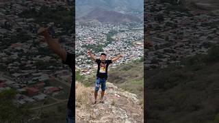 Subiendo la Peña la Cruz en Jinotega