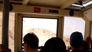 On the Gondola up to Masada