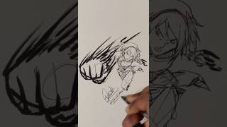 Speed drawing StickMan Sakura 😲😳 #shorts #anime #drawing