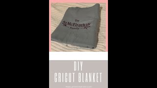 Cricut Iron On Blanket DIY