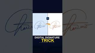 Digital Signature In Photoshop! #shorts #photoshop