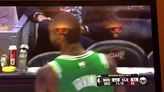 KYRIE IRVING RECIEVES A TECHNICAL FOUL. CLEVELAND FANS BOO