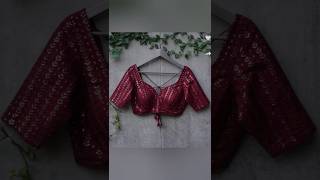 Sweetheart neck blouse design | stylish sweetheart neck blouse| latest designer #blouse #shortvideo