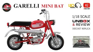 Garelli Mini Bat 1:18 scale Diecast motorcycle by Leo Diecast Models Unbox & Review by Dnation