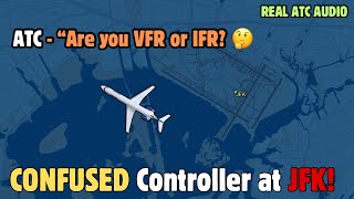 Pilot Creates a LOT of CONFUSION at JFK | VFR or IFR!!