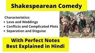 Shakespearean Comedies explained in Hindi | Characteristics | UGC-NET | Thinking Literature