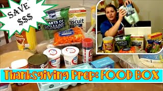 (#2)Prep With Me! THANKSGIVING: Food Box (Easy way to budget/Buy Food)