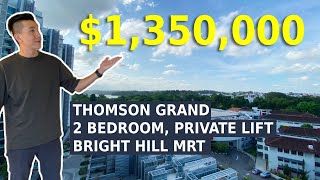 Thomson Grand, Luxurious 2 Bedder, Private Lift, Doorstep Bright Hill MRT, 1KM to Ai Tong Pri Sch