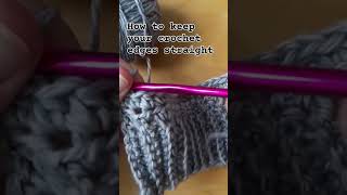 Keep your edges straight when making the Beyond crochet cardigan #crochetforbeginners #crocheting