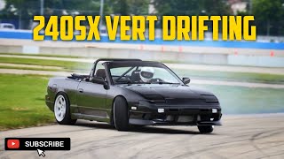 Nissan 240SX Convertible Drifting - Brew City Banger V2 - Milwaukee Mile