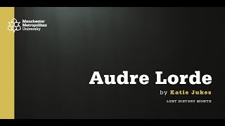 LGBT History Month: Audre Lorde by Katie Jukes