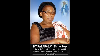 Umuhango wo Gusezera no Guherekeza bwanyuma umubyeyi wa Padiri Adalbert( NYIRABAPAGASI Marie Rose)