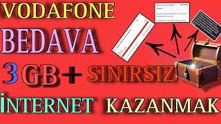 Vodafone Bedava İnternet Kazanmak 3 Kampanya Tek Video ✅