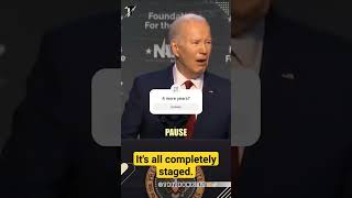 Biden reading the teleprompter again #funny #comedy #biden #viral #viralvideo #2boots #viralshorts