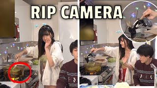 Ariasaki accidentally COOKED her $1000 Camera 🫠