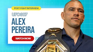 Alex Pereira responds to Jamahal Hill slight, UFC 307 win & future in heavyweight division