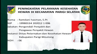 RAMDANI HASMAN, S.Pt - UJIAN RANCANGAN AKTUALISASI LATSAR CPNS ANGKT. 98 KAB. PARIGI MOUTONG