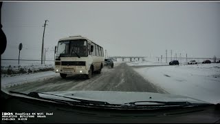 Пасмурное утро.  iBOX RoadScan 4K WiFi Dual в Волгочку