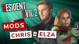 CHRIS POKER FACE, ELZA LOIRA, E TOFUS ZUMBIS!!! MAIS MODS!! || RESIDENT EVIL 2 REMAKE