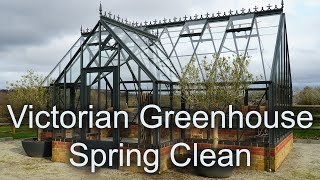 Green house spring clean | Victorian greenhouse | Potatoes in pots