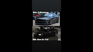 Gen 3 Mustang vs 5th Gen SS 1LE (mods in desc) #camaro #mustang