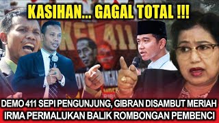 Kasihan... ‼️ Demo 411 Sepi Pengunjung, Gibran Malah Disambut Meriah, Irma Permalukan Balik Pembenci