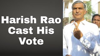 Harish Rao Cast His Vote | Telangana Elections 2023. | ATV