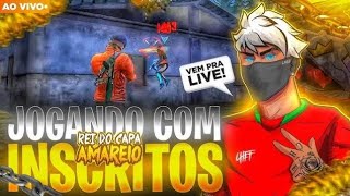 🔴 LIVE DE FREE FIRE AO VIVO 💜 LIVE FF AO VIVO 💙 SALA PERSONALIZADA SQUAD E X1 DOS CRIA