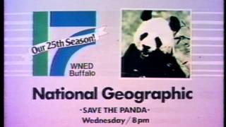 WNED-TV (PBS) National Geographic Promo - Save The Panda - 1984