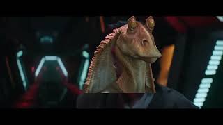 jar jar finds his lost Padawan