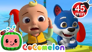 Big Balloon Race! | CoComelon Animal Time! 🐺 | Kids Learning Songs! | Sing Along Nursery Rhymes