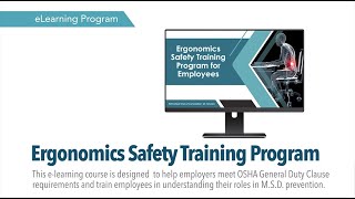 Ergonomics Safety Training Program