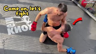 When Fighters Take on the Wrong Pro and Pay the Price!