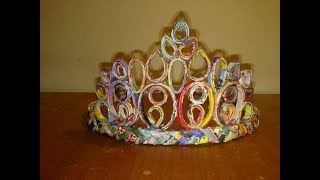 DIY TEEARA DE PRINCESA EM PAPEL