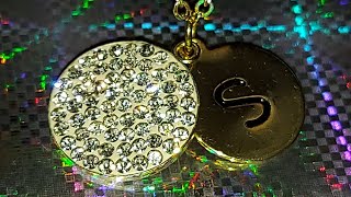 CUTE LETTER S NAME INITIAL ✨️ PENDANT NECKLACE ACCESSORY 👍 👌 😃