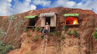 Build Undergroud Hut System On The Cliff To Avoid Wildlife