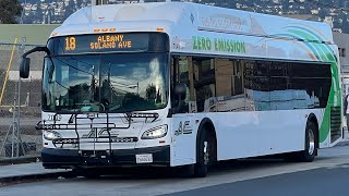 AC Transit 2022 New Flyer Xcelsior XHE40 7049 on route 18