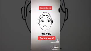 Young to old illusion #funny #art #howtodraw #drawing #subscribe #trending #ipad #trending #illusion